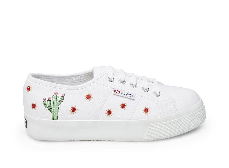 Superga 2730-Cotw Fernanda Medina White Multi - Womens Superga Lace Up Shoes